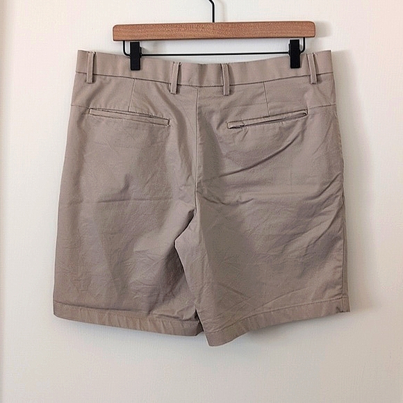 Banana Republic Mens 36 Chino Khaki Aiden Shorts Beige Casual Preppy Classic - Picture 4 of 6
